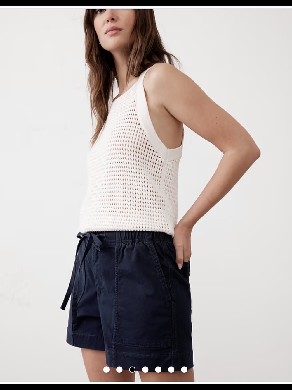 Banana Republic Navy Drawstring High-Rise XXL Shorts